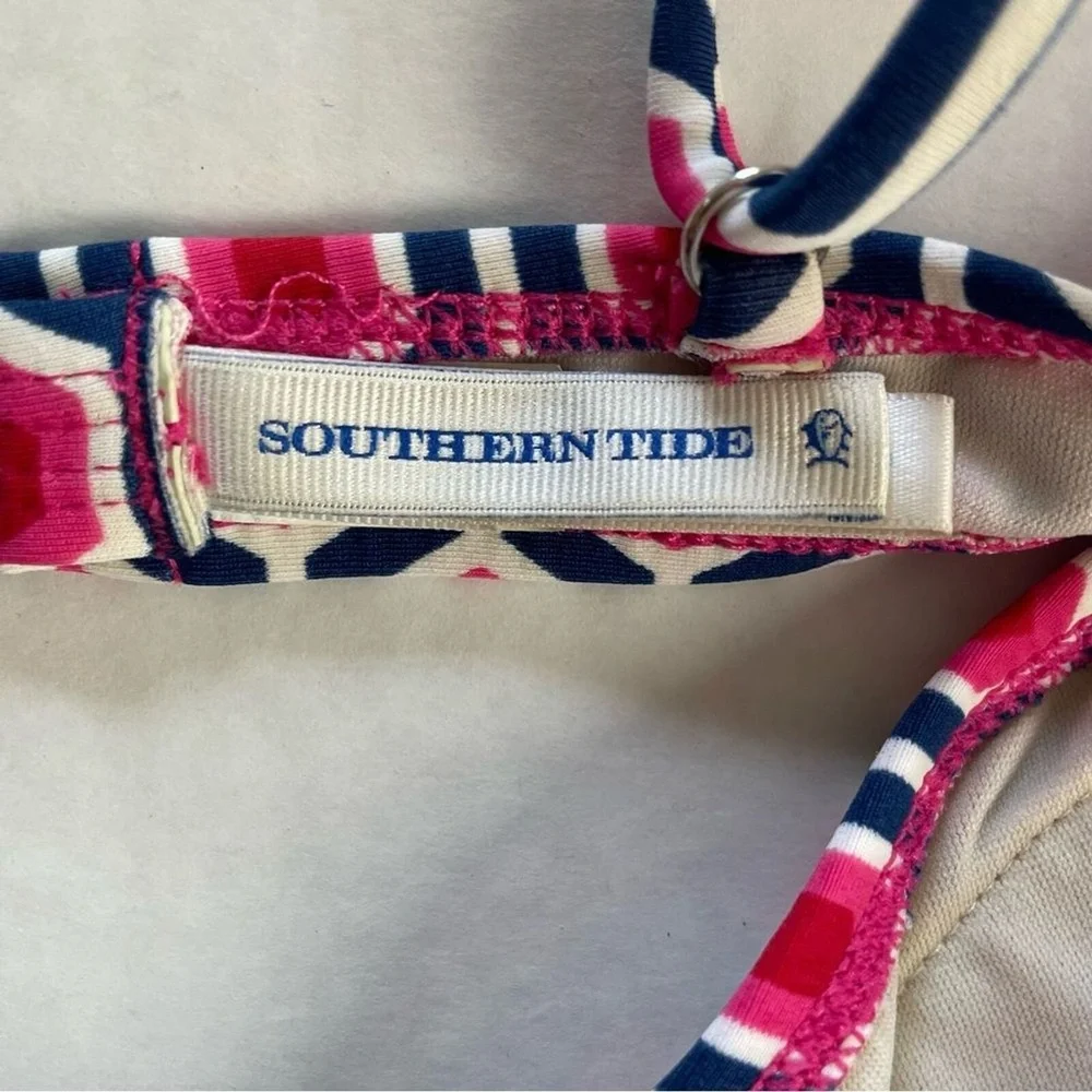 Southern Tide‎ Seabrook Bikini in Geo Top Size S & Bottom Size M Pink Blue